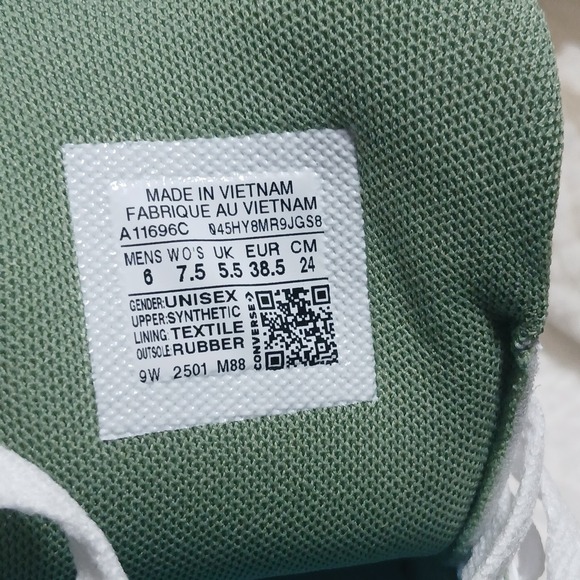 Converse Pro Blaze V2 Shoes - White / Foothill Green - Mens 6/Wmns 7.5 - Picture 6 of 8